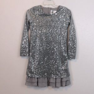 NWT Rare Editions Girls Formal Gray Dress Size 12.